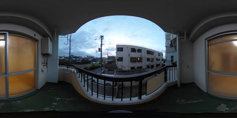 パノラマ画像バルコニー