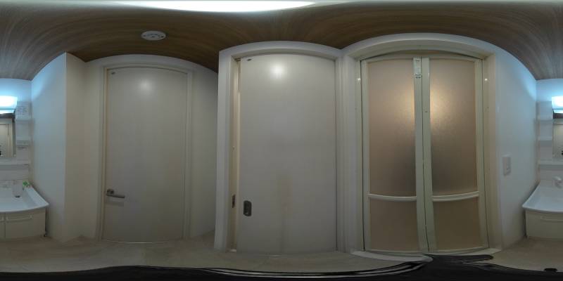 パノラマ画像洗面所