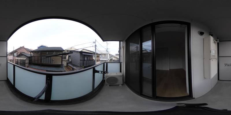 パノラマ画像バルコニー