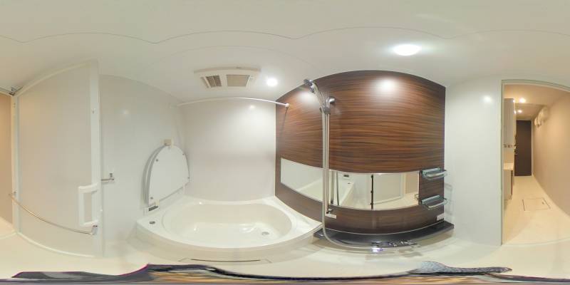 パノラマ画像バスルーム