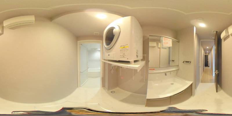 パノラマ画像洗面所