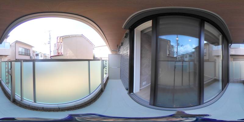 パノラマ画像バルコニー