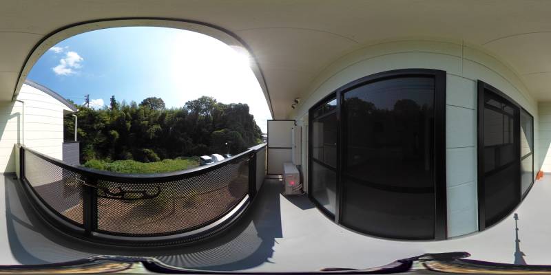 パノラマ画像バルコニー