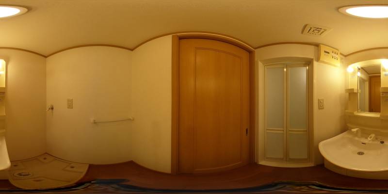 パノラマ画像洗面所