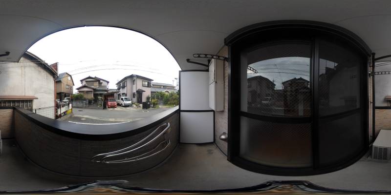 パノラマ画像バルコニー