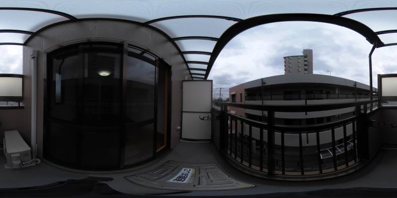 パノラマ画像バルコニー