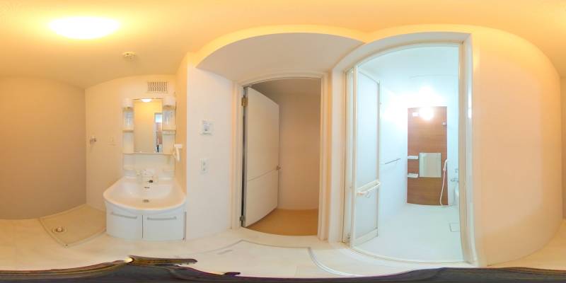 パノラマ画像洗面所