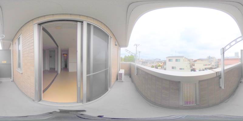 パノラマ画像バルコニー