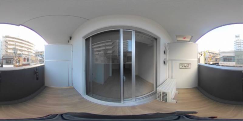 パノラマ画像バルコニー