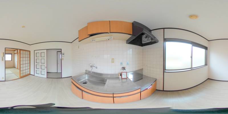 パノラマ画像キッチン