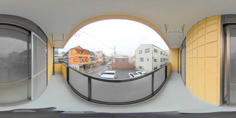 パノラマ画像バルコニー