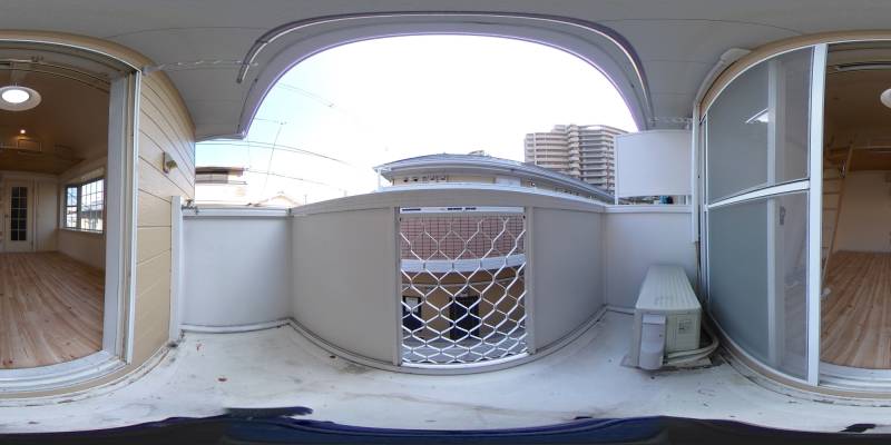 パノラマ画像バルコニー