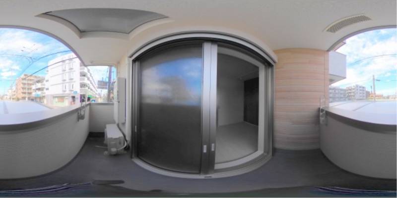 パノラマ画像バルコニー