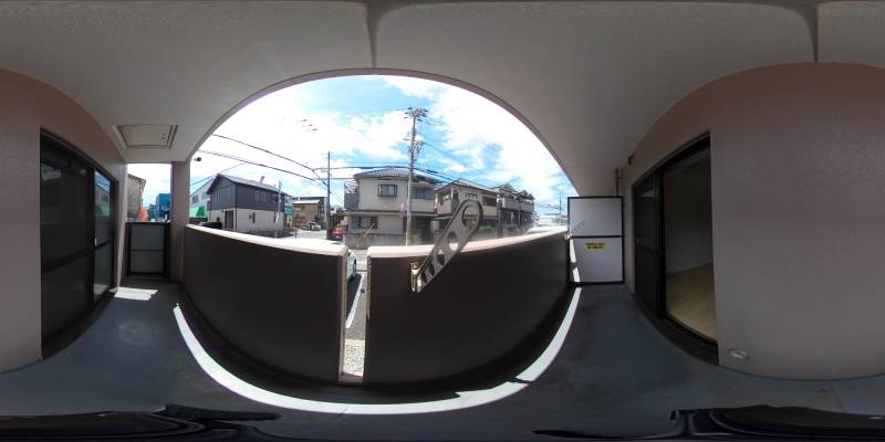 パノラマ画像バルコニー