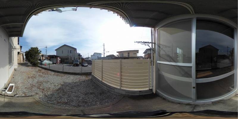 パノラマ画像バルコニー