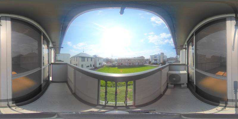 パノラマ画像バルコニー