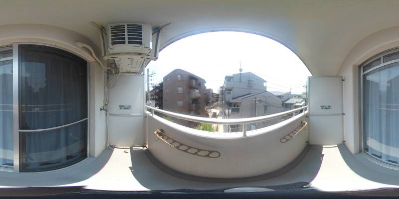 パノラマ画像バルコニー