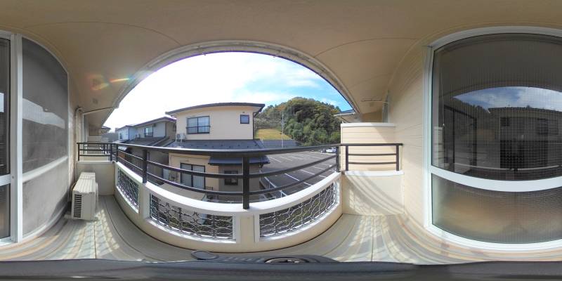 パノラマ画像バルコニー