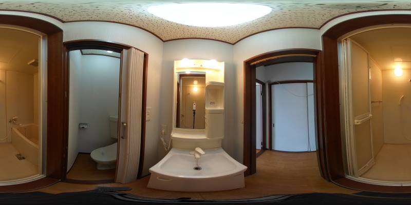 パノラマ画像洗面所