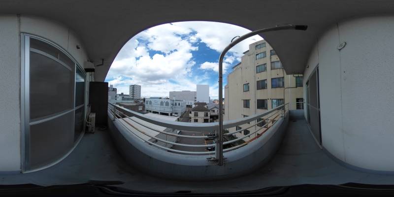 パノラマ画像バルコニー