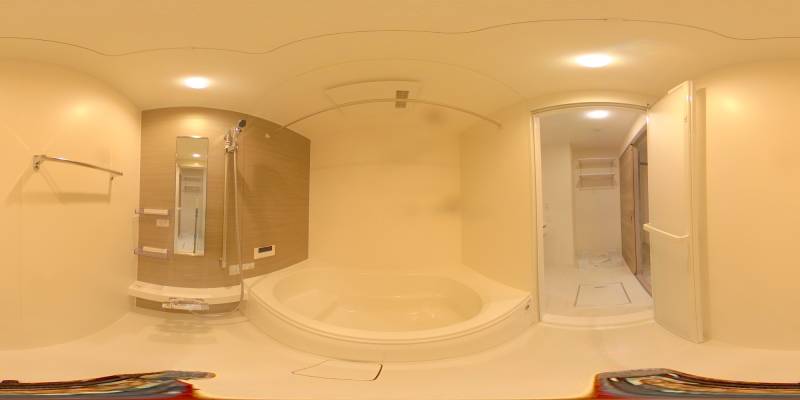 パノラマ画像バスルーム