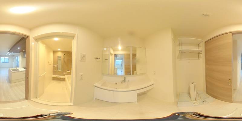 パノラマ画像洗面所