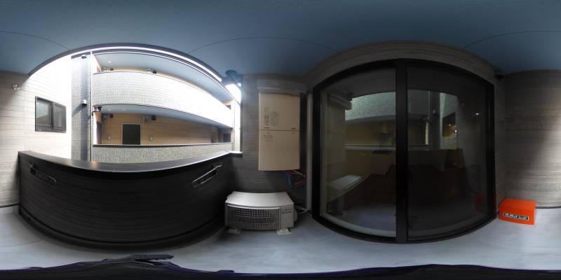 パノラマ画像バルコニー