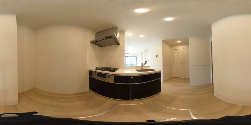 パノラマ画像キッチン