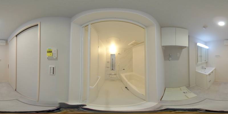 パノラマ画像バスルーム