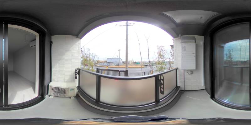 パノラマ画像バルコニー