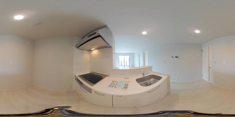 パノラマ画像キッチン