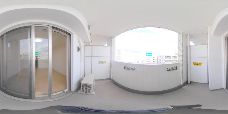 パノラマ画像バルコニー