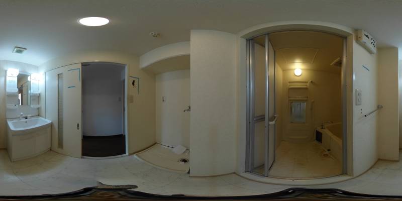 パノラマ画像洗面所