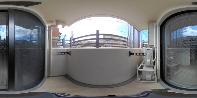 パノラマ画像バルコニー