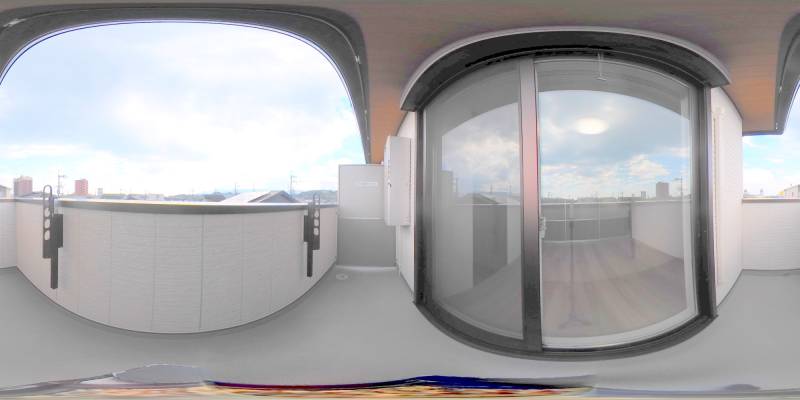 パノラマ画像バルコニー