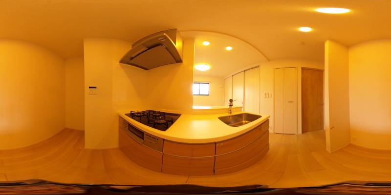 パノラマ画像キッチン