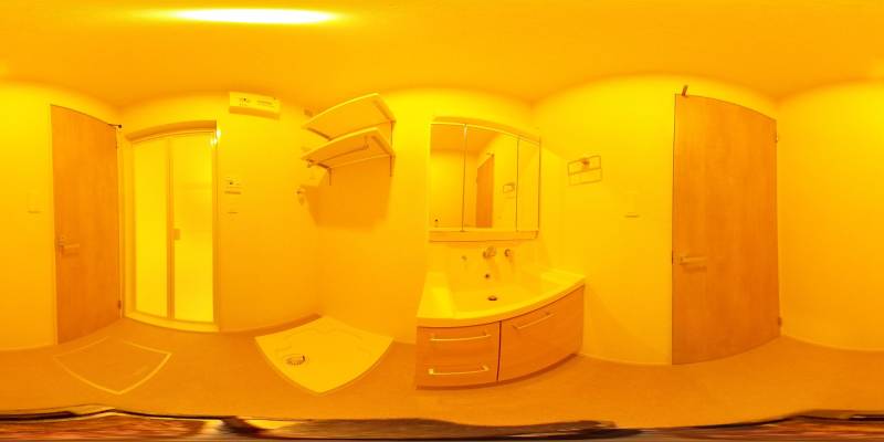 パノラマ画像洗面所