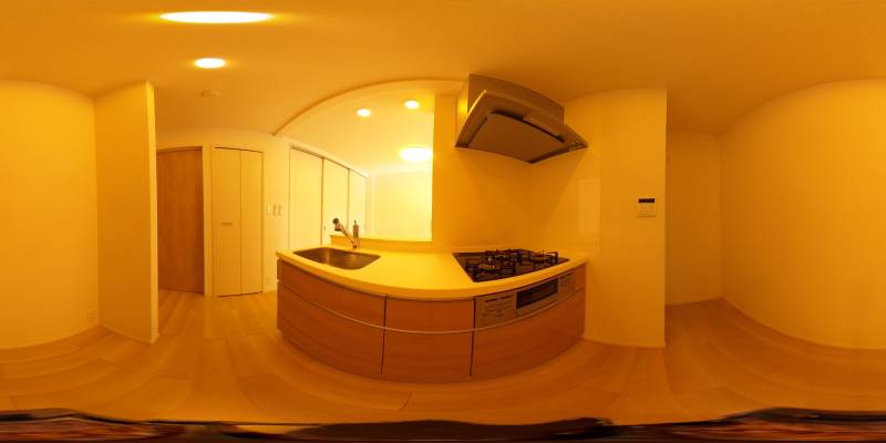 パノラマ画像キッチン