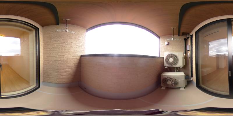 パノラマ画像バルコニー