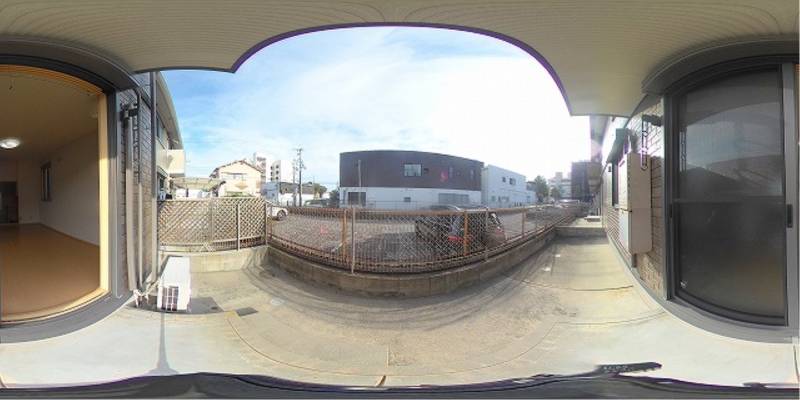 パノラマ画像バルコニー