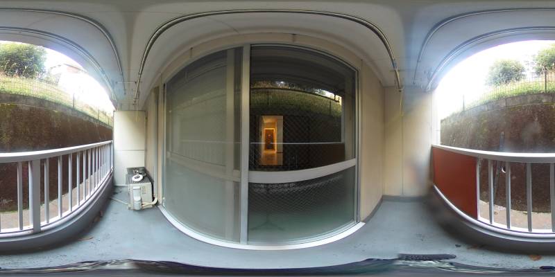 パノラマ画像バルコニー