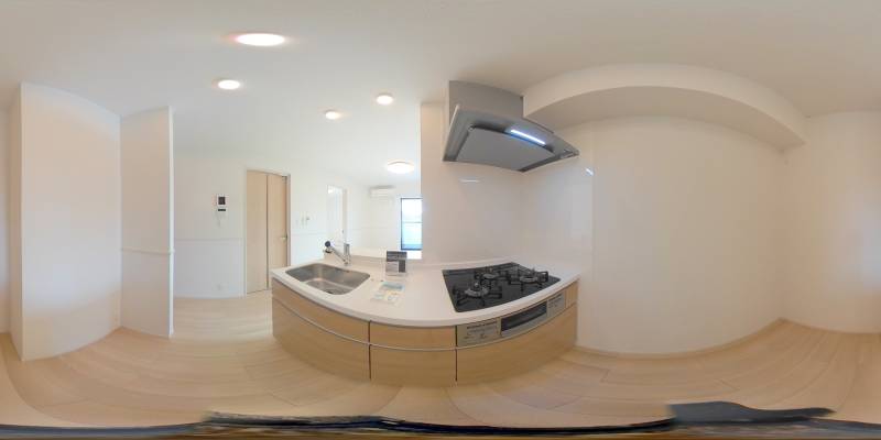 パノラマ画像キッチン
