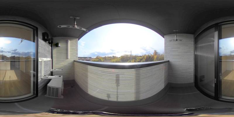 パノラマ画像バルコニー