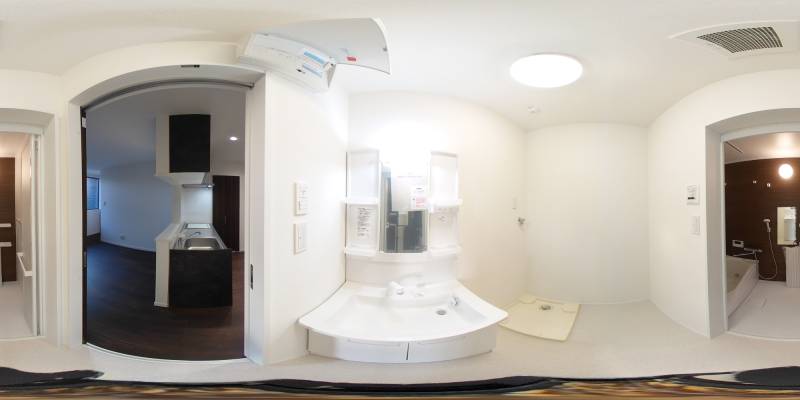 パノラマ画像洗面所