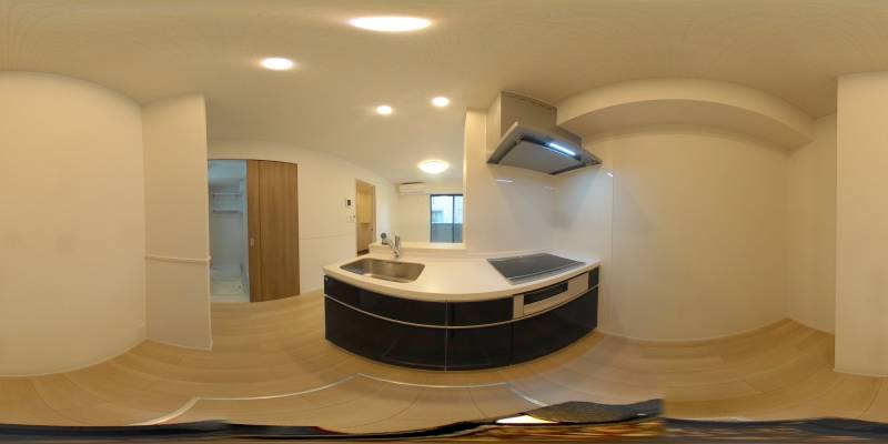 パノラマ画像キッチン