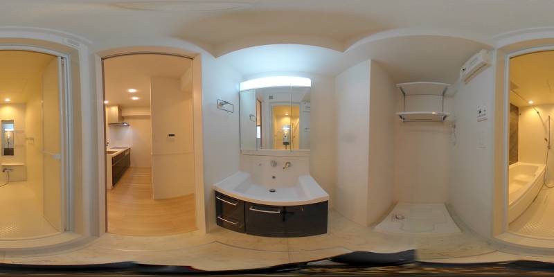 パノラマ画像洗面所