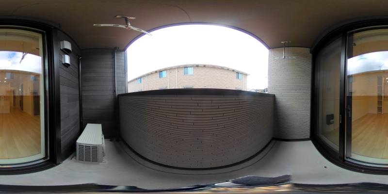 パノラマ画像バルコニー