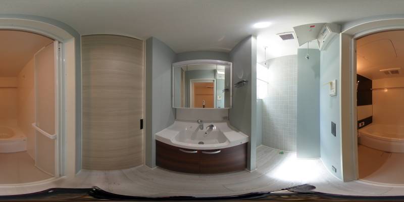 パノラマ画像洗面所