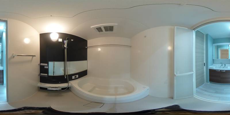 パノラマ画像バスルーム