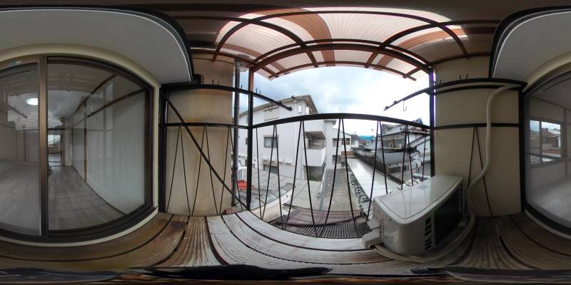 パノラマ画像バルコニー